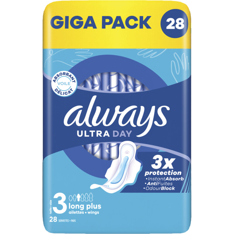 Always Ultra day long plus wings giga pack