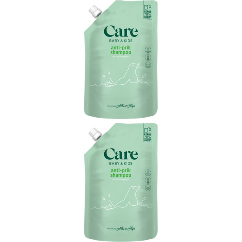 Care Kids anti-prik shampoo refill 2-pack