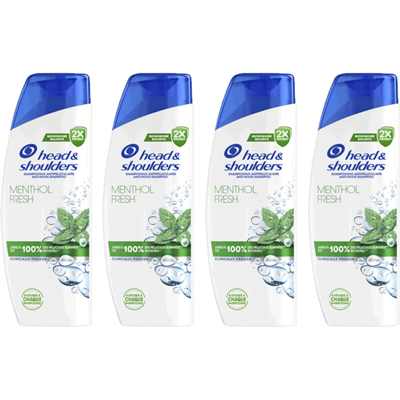 Head & Shoulders Menthol shampoo 4-pack