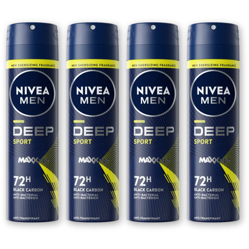 NIVEA Men deep sport anti-transpirant spry 4pk