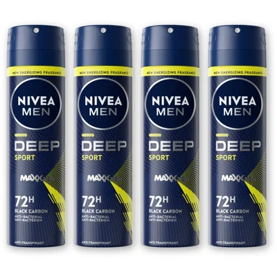 NIVEA Men deep sport anti-transpirant spry 4pk