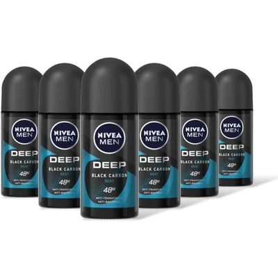 NIVEA Men deep beat anti transpirant rol 6-pck