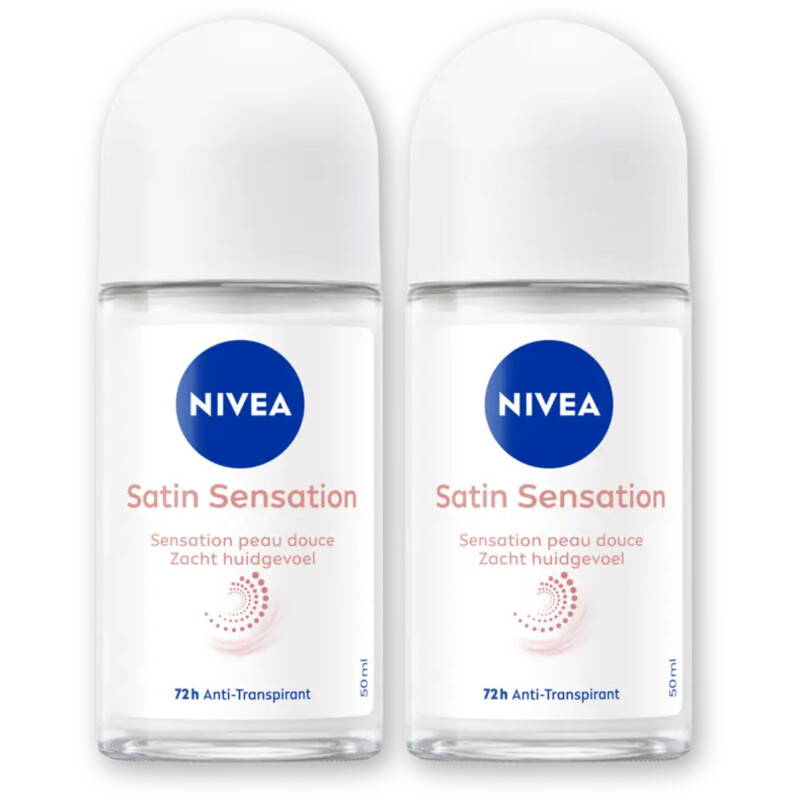 NIVEA Satin sensation anti transpirant rol 2pk