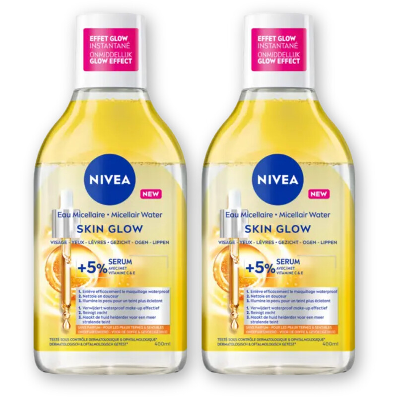 NIVEA Skin glow micellair water 2-pack