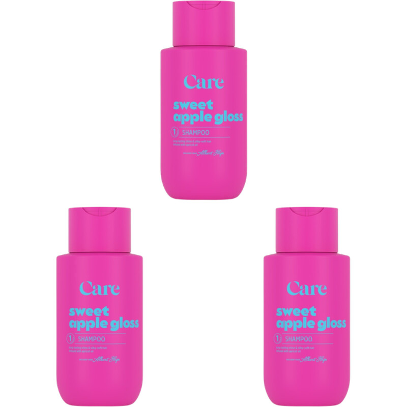 Care Sweet apple gloss shampoo 3-pack