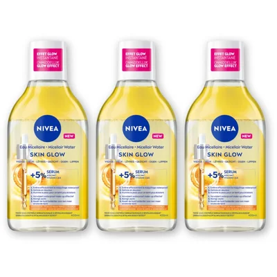 NIVEA Skin glow micellair water 3-pack