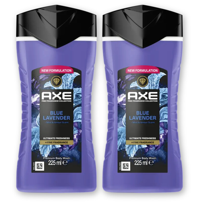 Axe Blue lavender + fine fragrance sg 2-pack