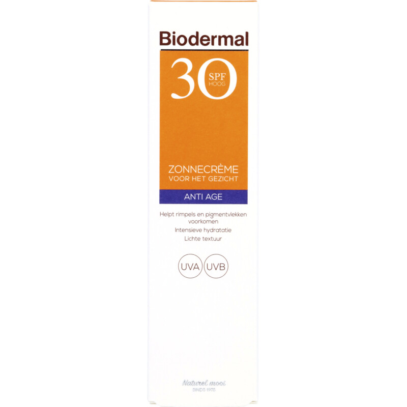 Biodermal Anti age zonnecreme gezicht spf30