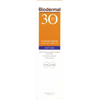 Biodermal Anti age zonnecreme gezicht spf30