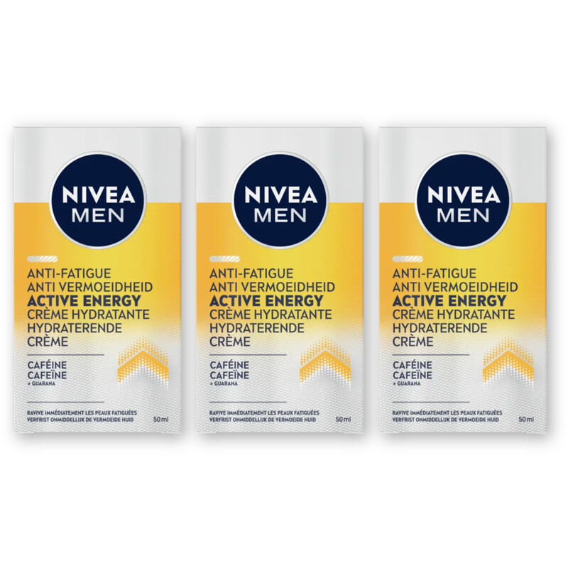 NIVEA Men active energy gezichtscreme 3-pack