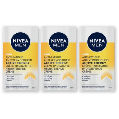 NIVEA Men active energy gezichtscreme 3-pack