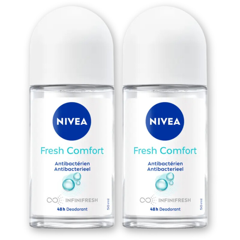 NIVEA Fresh comfort deodorant roller 2-pack