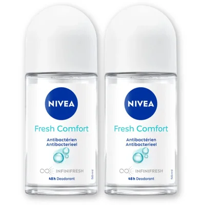 NIVEA Fresh comfort deodorant roller 2-pack