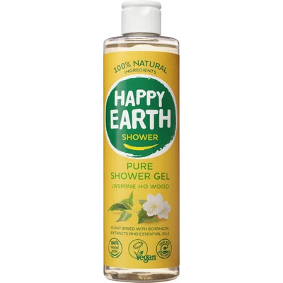 Happy Earth Pure shower gel jasmine ho wood