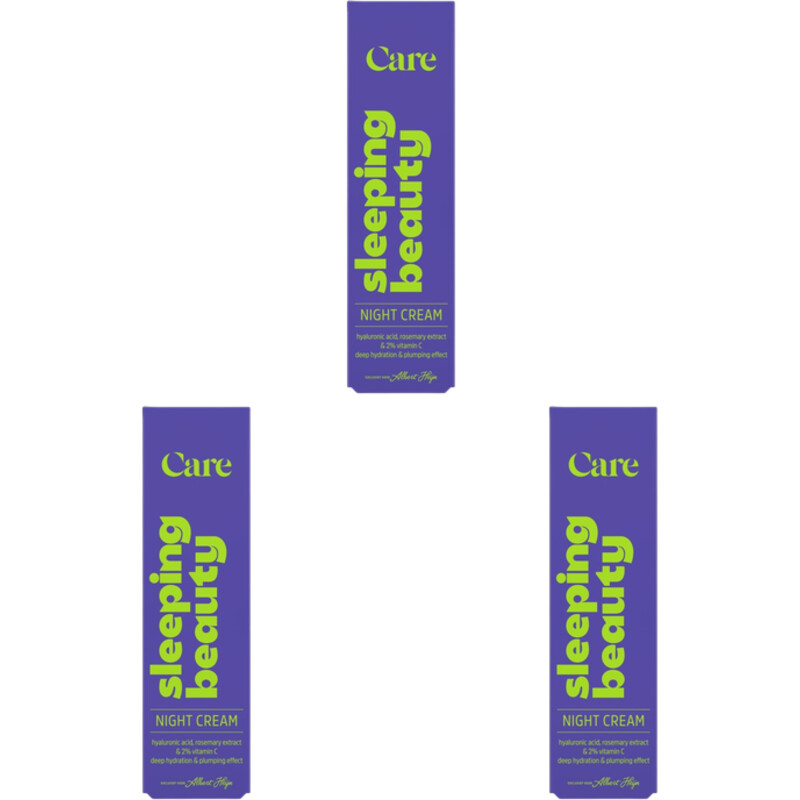Care sleeping beauty night cream 3-pack