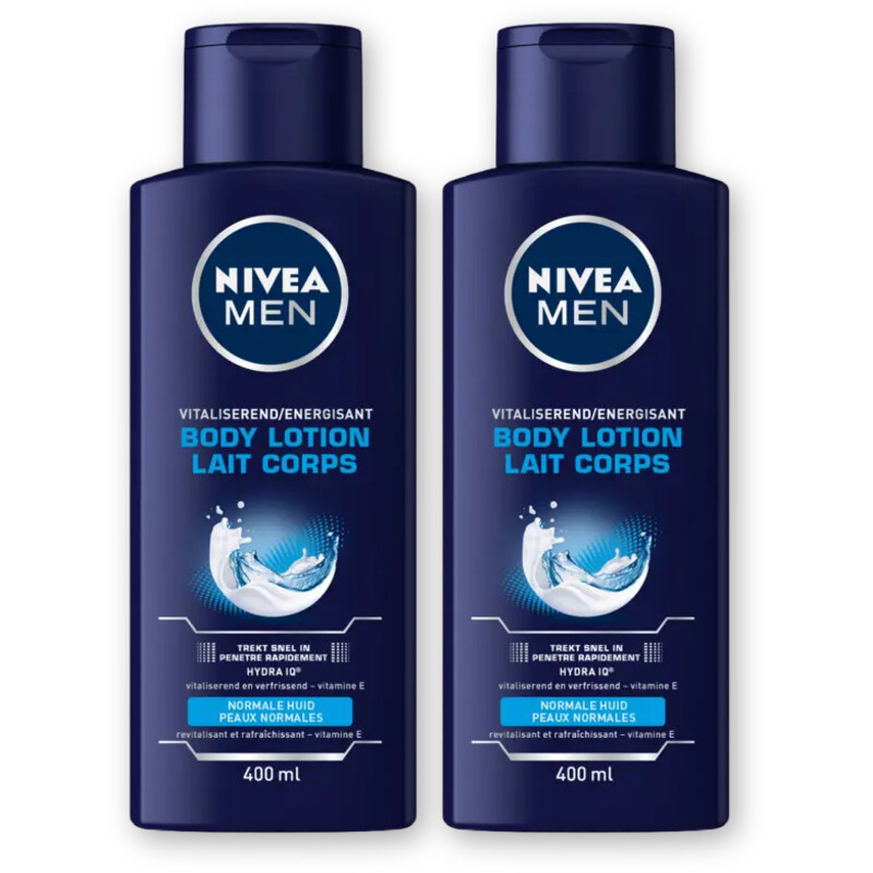 NIVEA Men vitaliserende body lotion 2-pack