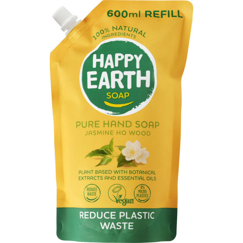 Happy Earth Pure hand soap jasmine ho wood refill