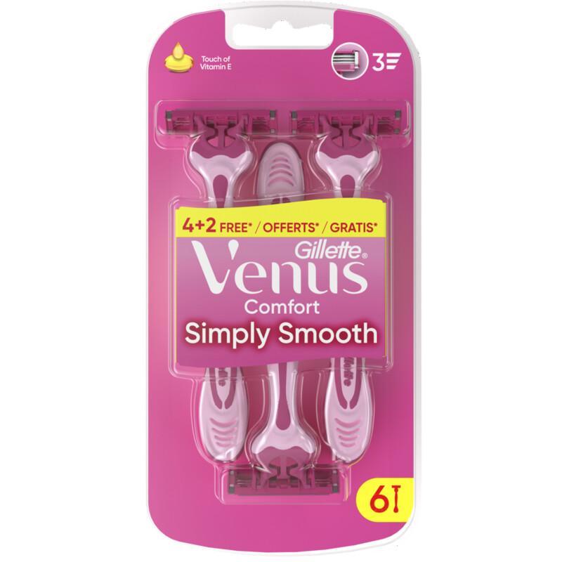 Gillette Venus Comfort smooth 4+2 scheermesjes