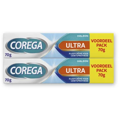 Corega Ultra kleefcreme gebitsprothese vrdl 2pk