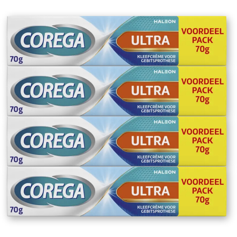 Corega Ultra kleefcreme gebitsprothese vrdl 4pk