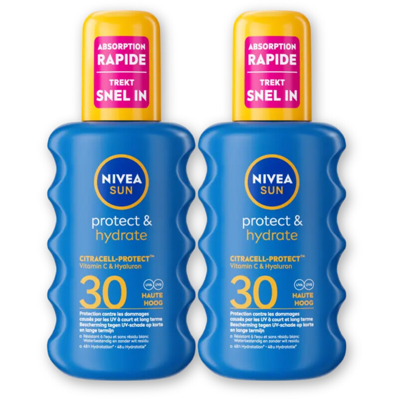 Nivea Sun zonnebrand spray spf30 2-pack
