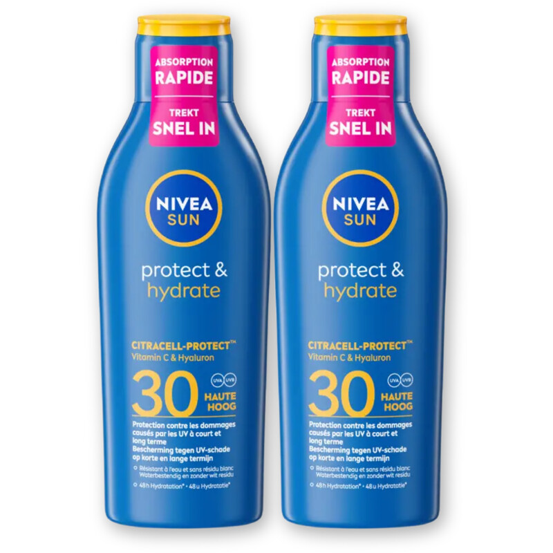 Nivea Sun Protect hydrate zonnecrÃ¨me spf30 2-pack