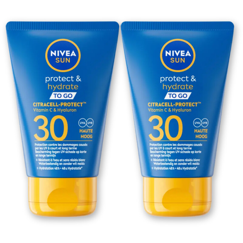 Nivea Sun Protect & hydrate to go spf30 2-pack