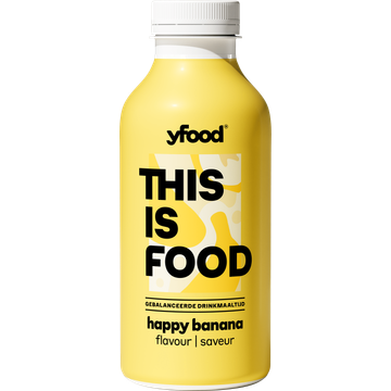 Yfood This is food drinkmaaltijd happy banana