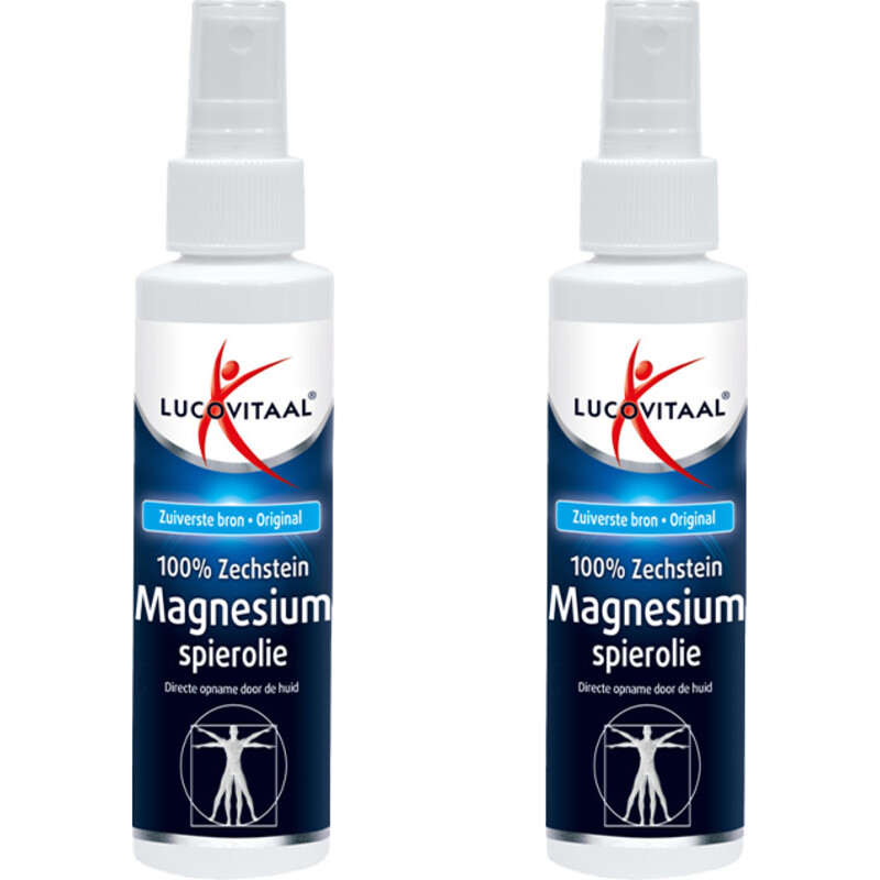 Lucovitaal Magnesium spierolie spray 2-pack