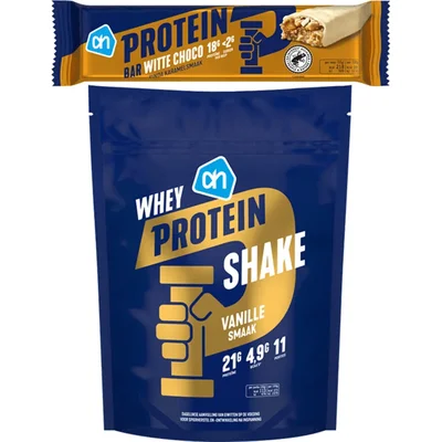AH Whey Protein en eiwitreep pakket