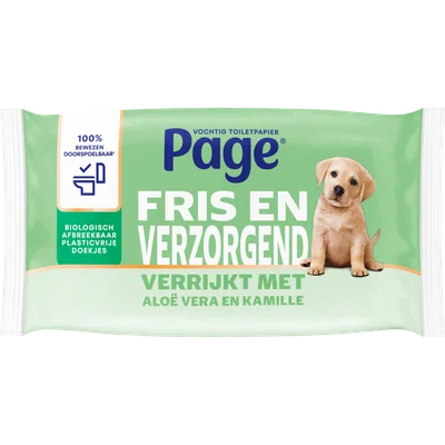 Page Aloe vera vochtig toiletpapier