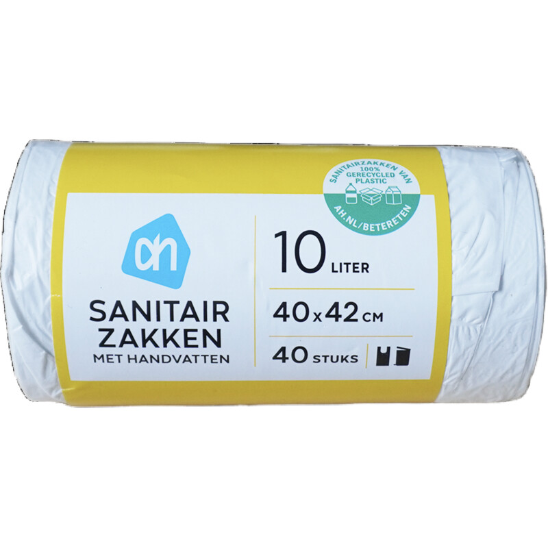AH Sanitairzakken met handvatten 10 liter
