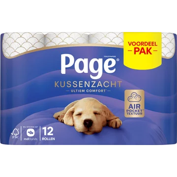 Page Kussenzacht toiletpapier voordeelpak