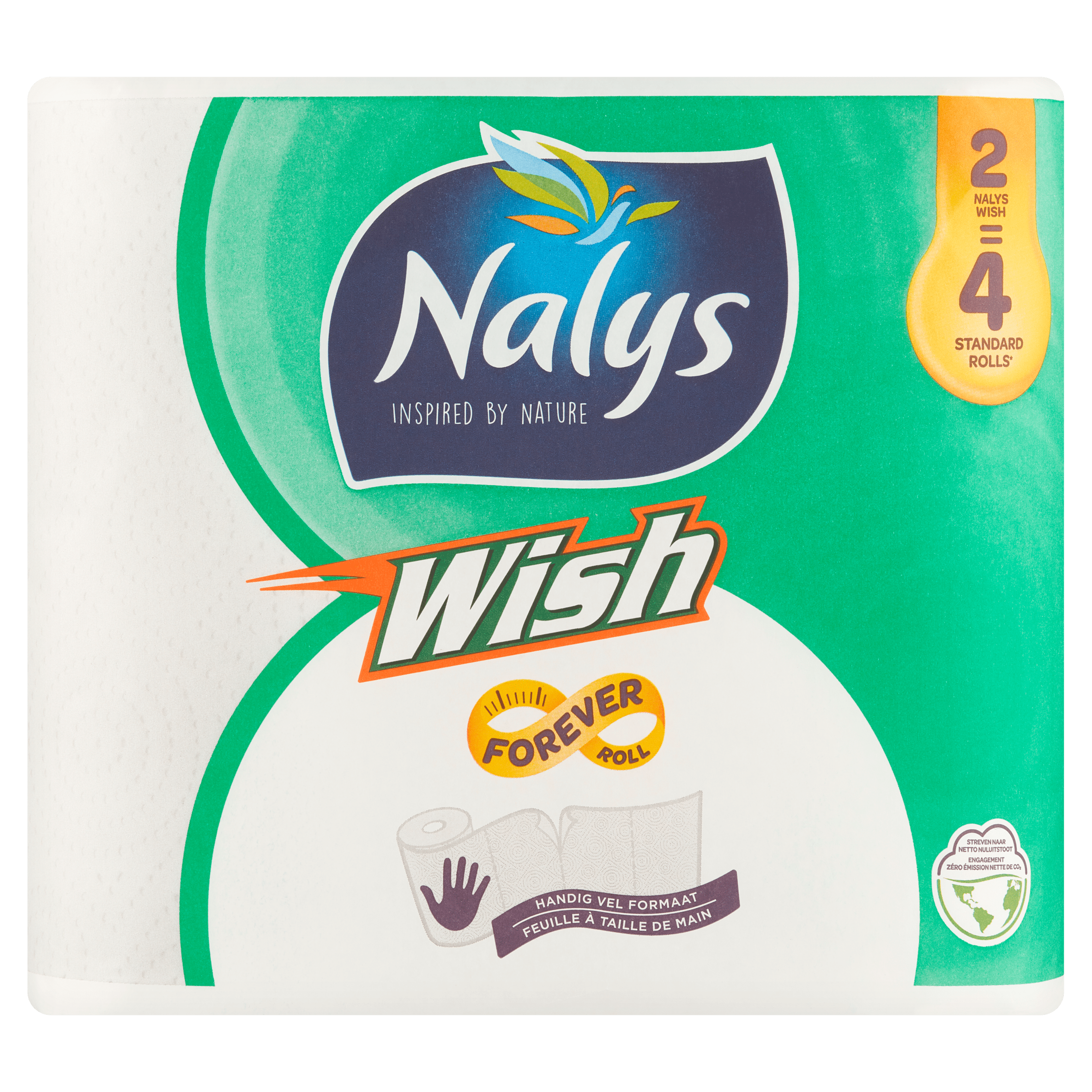 Nalys Wish dubbelrol keukenpapier 2-pack