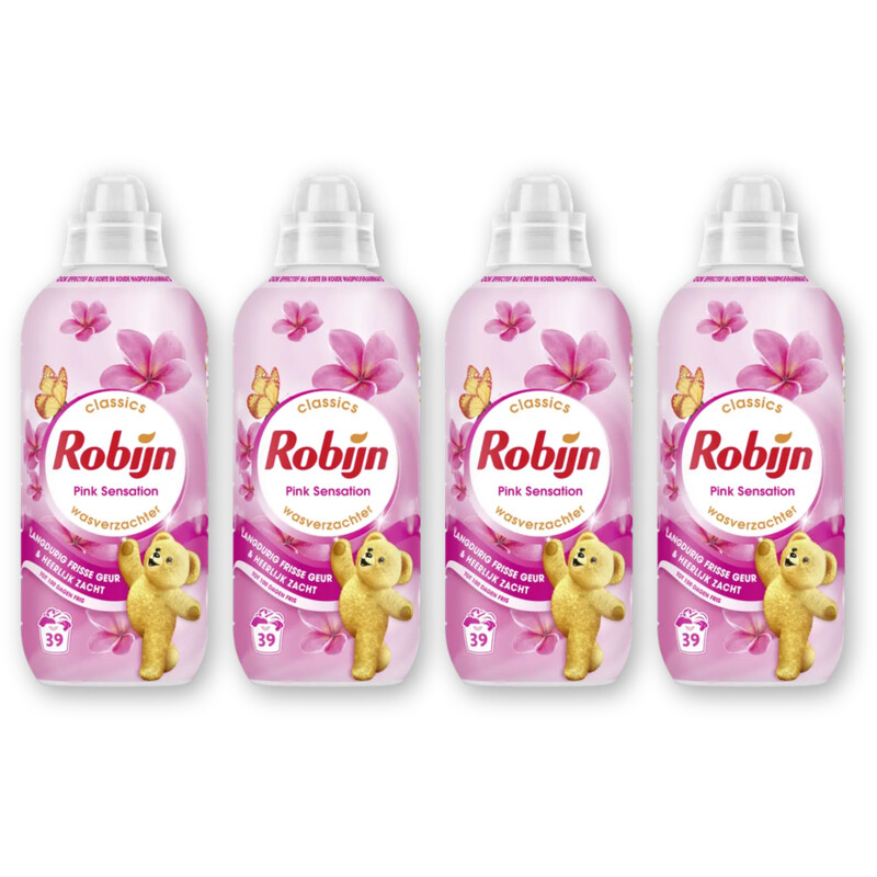 Robijn Wasverzachter pink sensation 4-pack