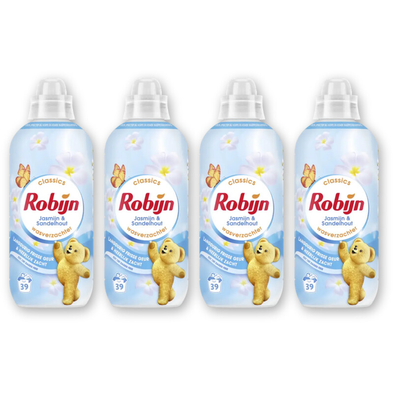 Robijn Wasverzachter jasmijn sandelhout 4-pack