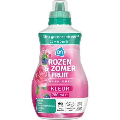 AH Wasmiddel kleur rozen & zomerfruit