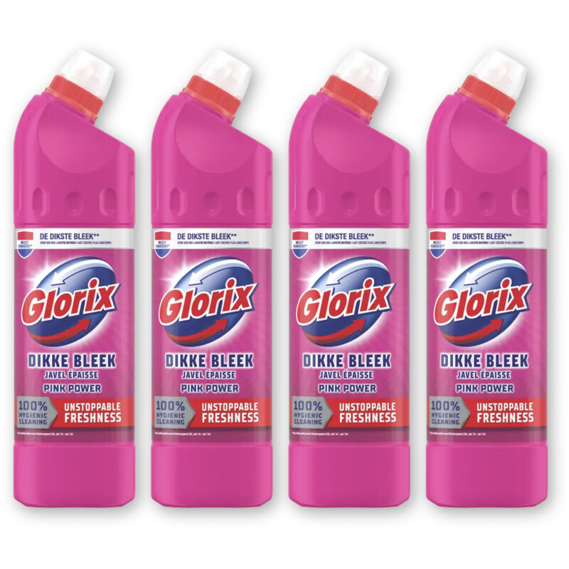 Glorix Glorix pink flower bleek 4-pack