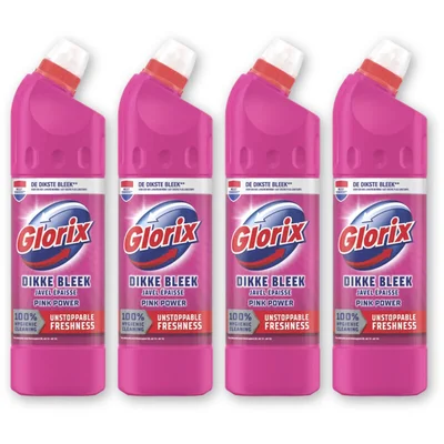 Glorix Glorix pink flower bleek 4-pack