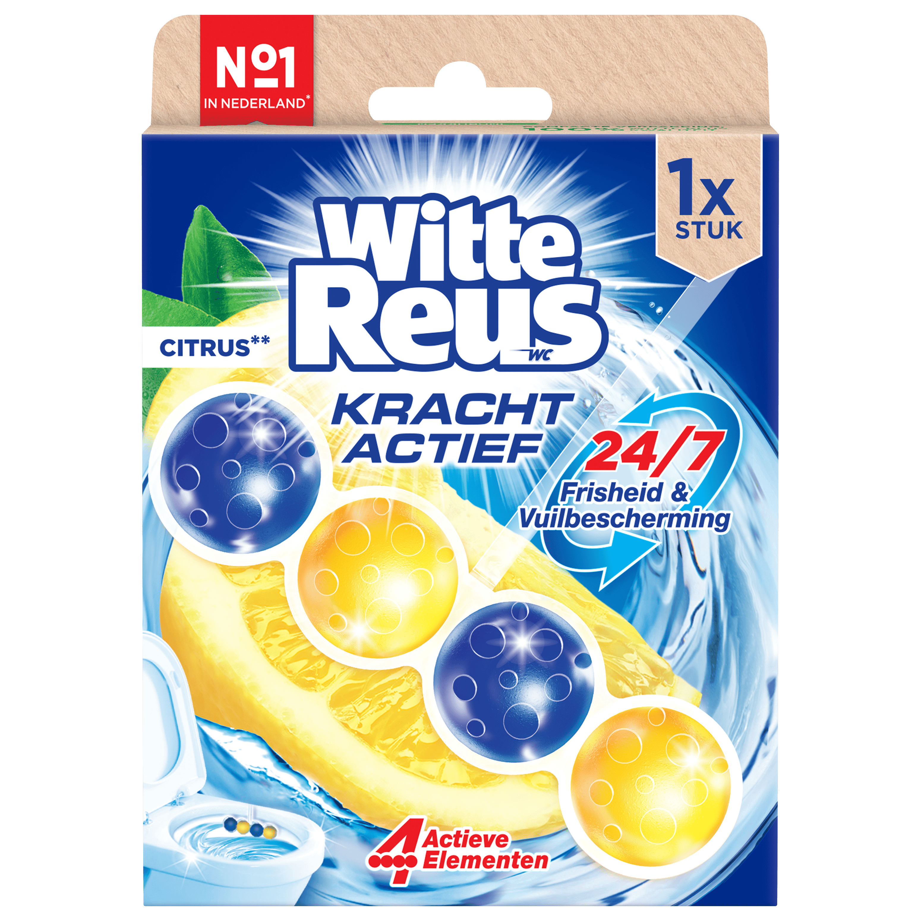 Witte Reus Toiletblok kracht actief oceaan