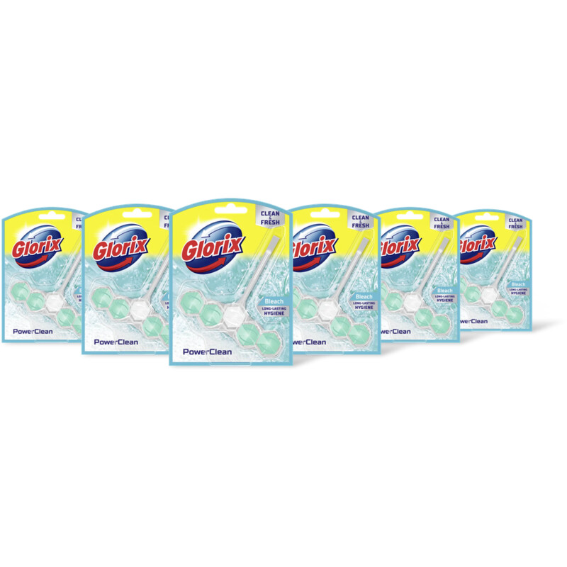 Glorix WC blok power 5 met bleek 6-pack