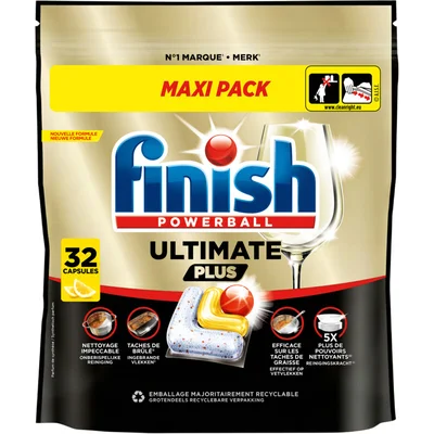Finish Ultimate plus lemon vaatwastabletten