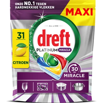 Dreft Platinum miracle maxi vaatwascapsules