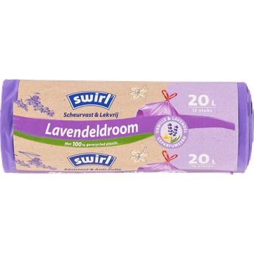 Swirl Vuilniszakken lavendeldroom 20 liter