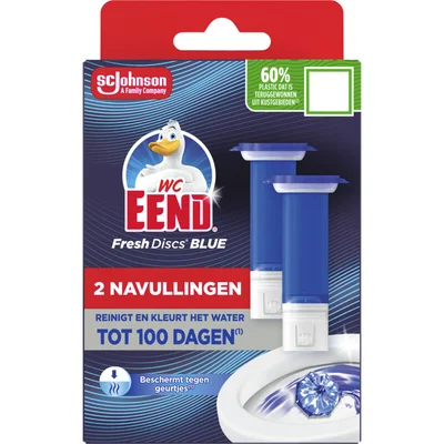 WC-Eend Fresh discs coloring bluing navulling