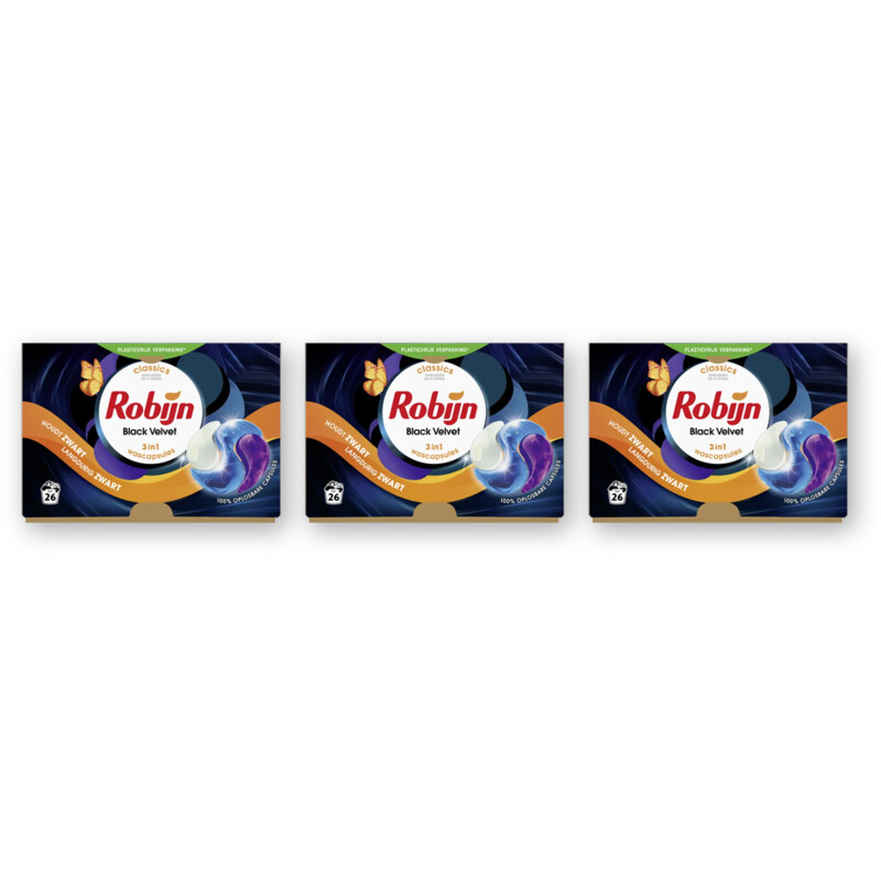 Robijn Wascapsules black velvet 3-pack