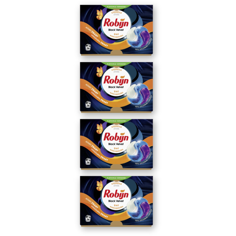 Robijn Wascapsules black velvet 4-pack