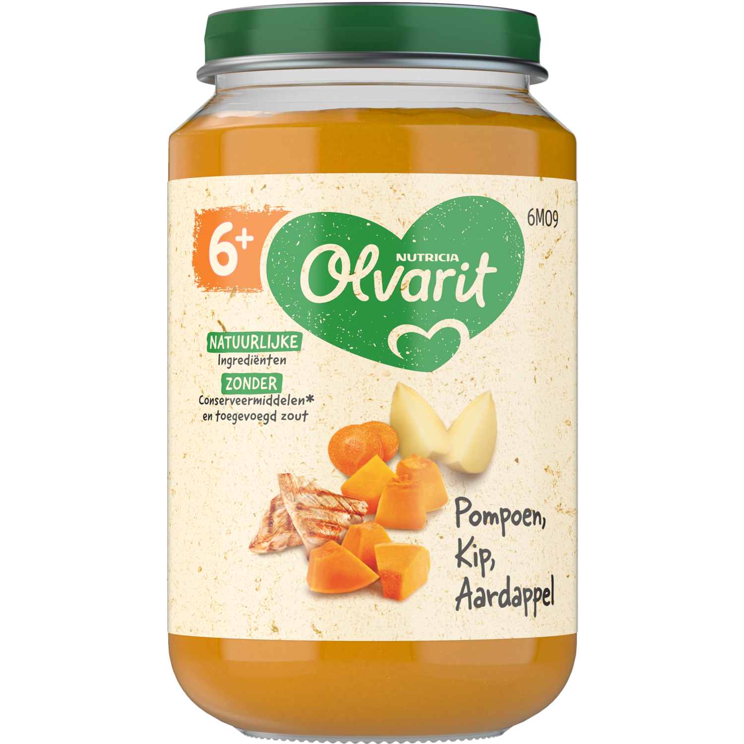 Olvarit Pompoen kip aardappel 6m+