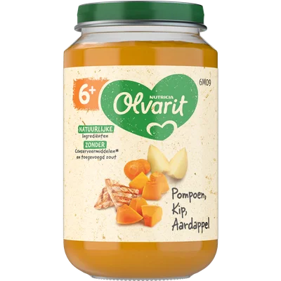 Olvarit Pompoen kip aardappel 6m+