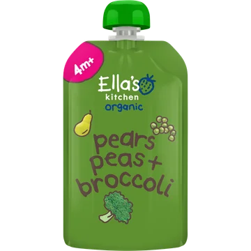Ella's kitchen Knijpfruit pears, peas + broccoli 4m+